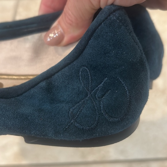 Sam Edelman Green Blue Suede Leather Ballet Flats EUC 9 - Picture 6 of 6